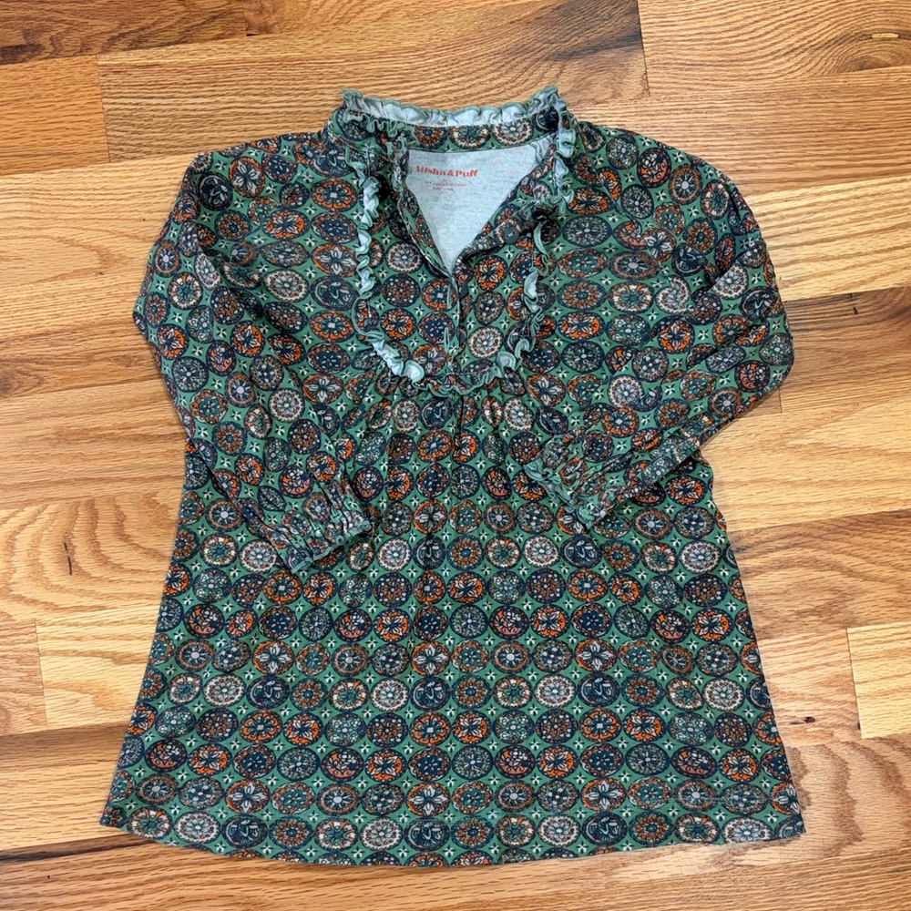 Misha And Puff Multicolor Patterned Kids Dress